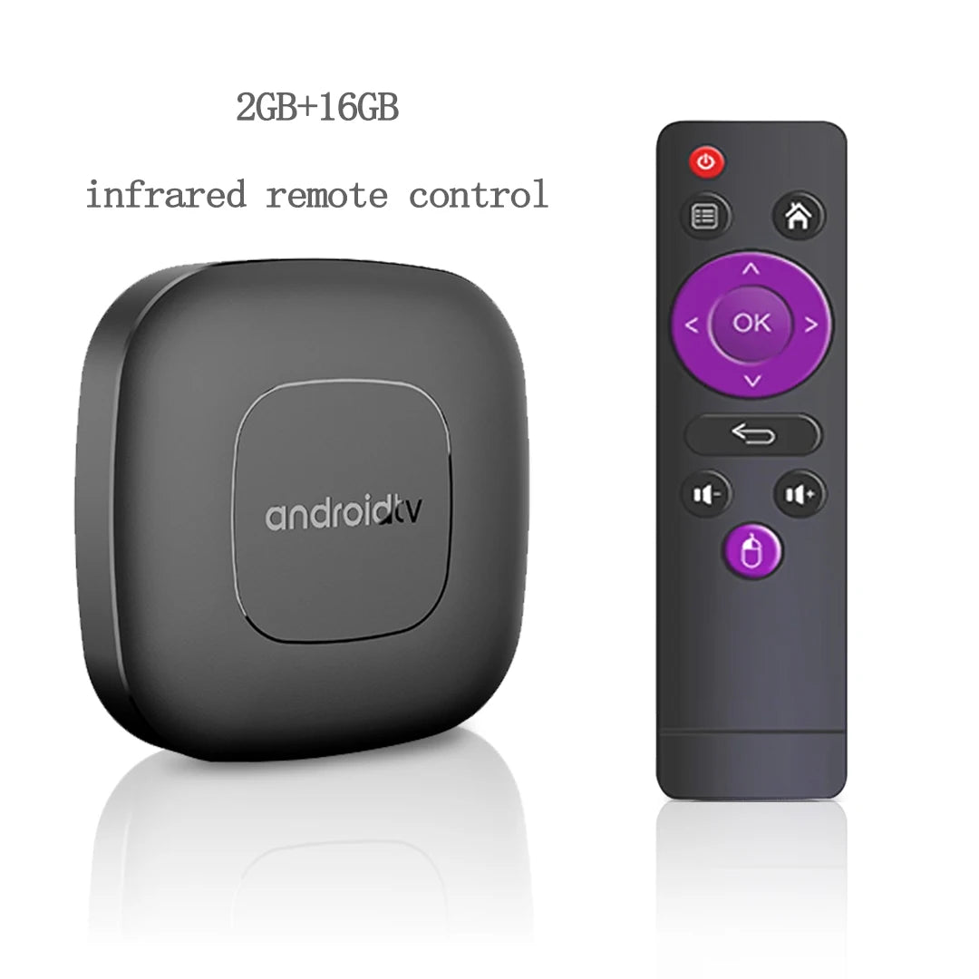 Mortal T1 WiFi6 Smart TV Box – Android 14, Allwinner H313, 2GB RAM 8/16GB Storage, Bluetooth, 4K Support, Free & Live TV