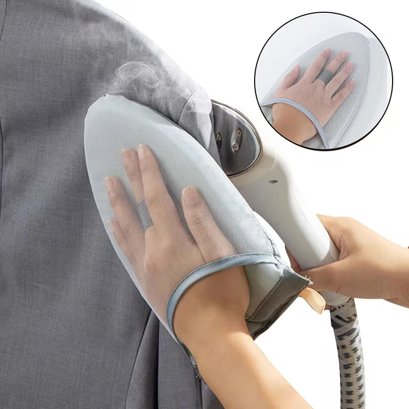 1PC Fabric Handheld Ironing Board with Insulated Gloves – Small Home Ironing Tray for Household Use