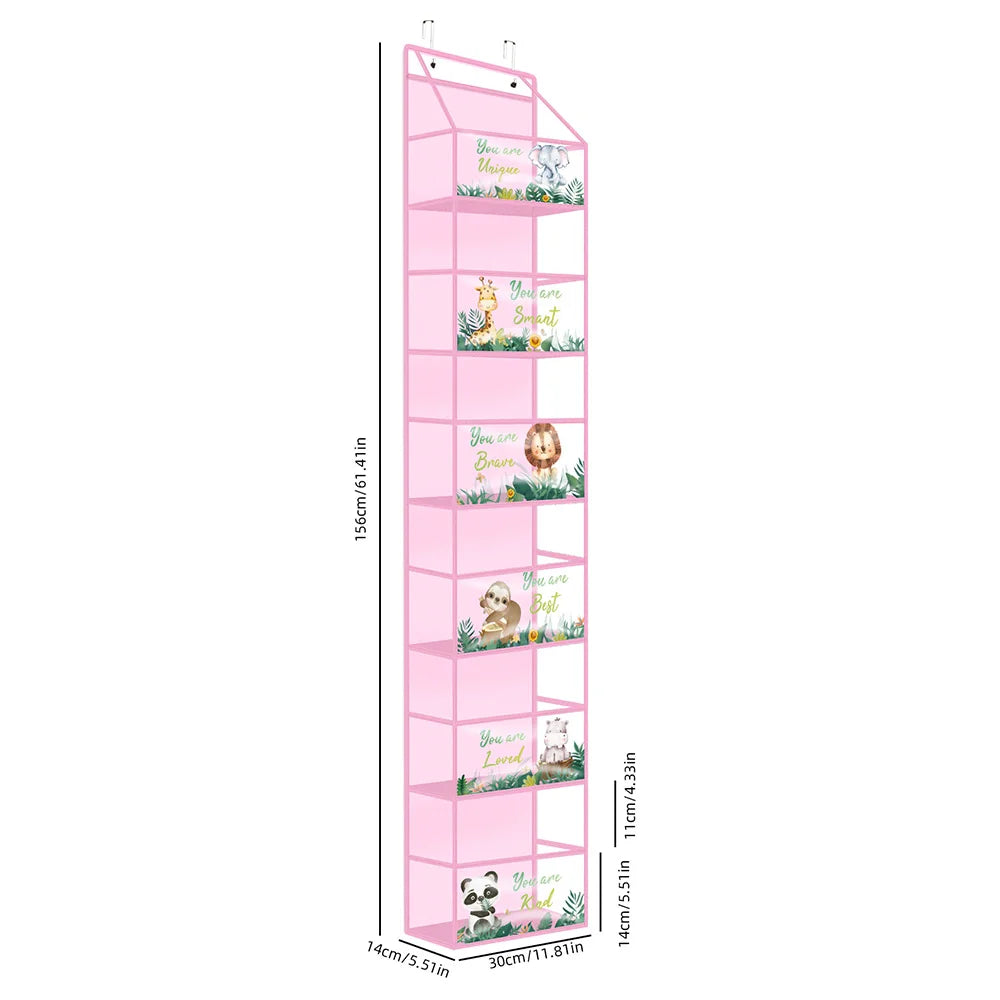 4/6 Layer Over-the-Door Hanging Organizer – Wall Storage for Bathroom, Closet, Nursery, or Bedroom