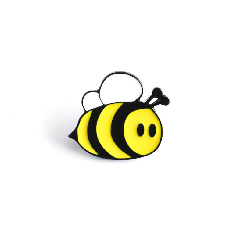Cute Japanese Style Creative Oil Dripping Bee Alloy Brooch