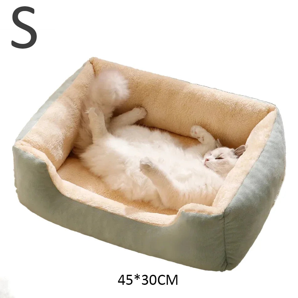 Cozy Pet Bed for Cats & Dogs – Soft Cushioned Basket & Habitat for Pets