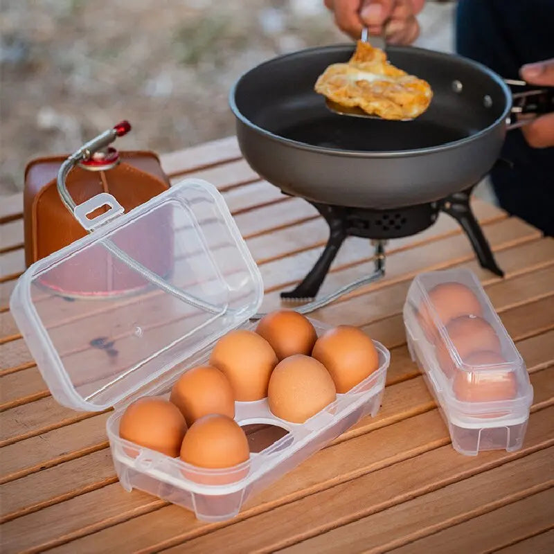 Outdoor Shockproof Egg Storage Box – Portable Shatterproof Plastic Egg Tray for Camping, Travel & Home Use