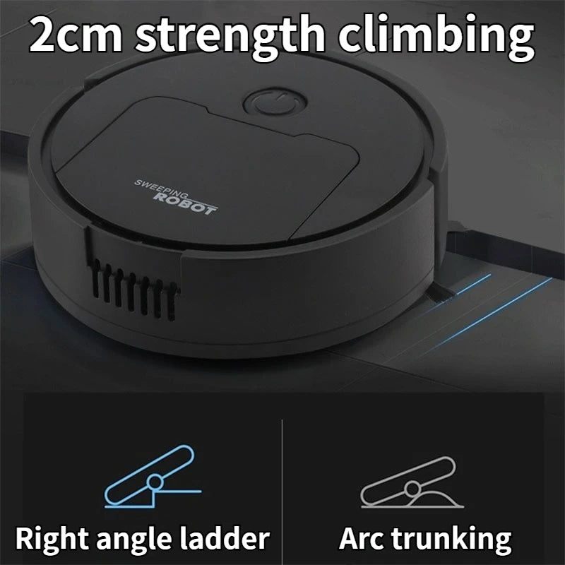 3-in-1 Intelligent Suction Sweeping Mop Robot – Automatic Mini Vacuum Cleaner for Lazy Home Cleaning