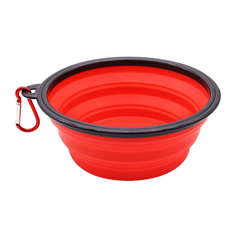 TPR Foldable Dog Bowl | Collapsible Pet Food Water Dish | Flexible, BPA-Free & Portable for Travel