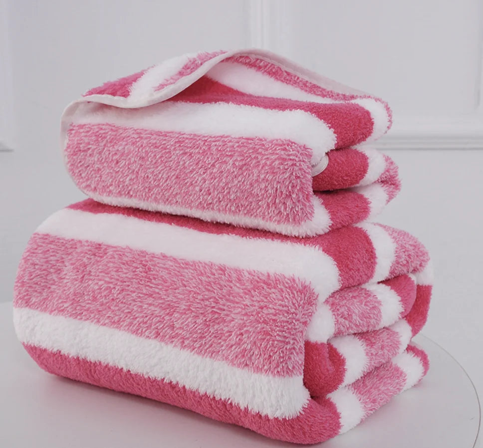 1PC Thickened Absorbent Bath Towel – Soft Face Towel for Home Use