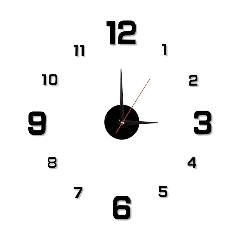 Luminous Digital DIY Stereoscopic Wall Clock – Silent, Modern Home Decoration for Living Room & Bedroom