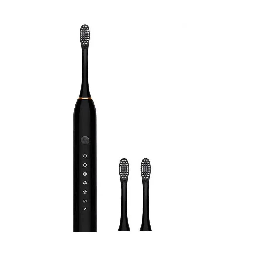 Electric Ultrasonic Toothbrush with Six Speed Modes – Soft Hair, USB Rechargeable, Waterproof Adult Tooth Cleaner – Automatic Couple Set