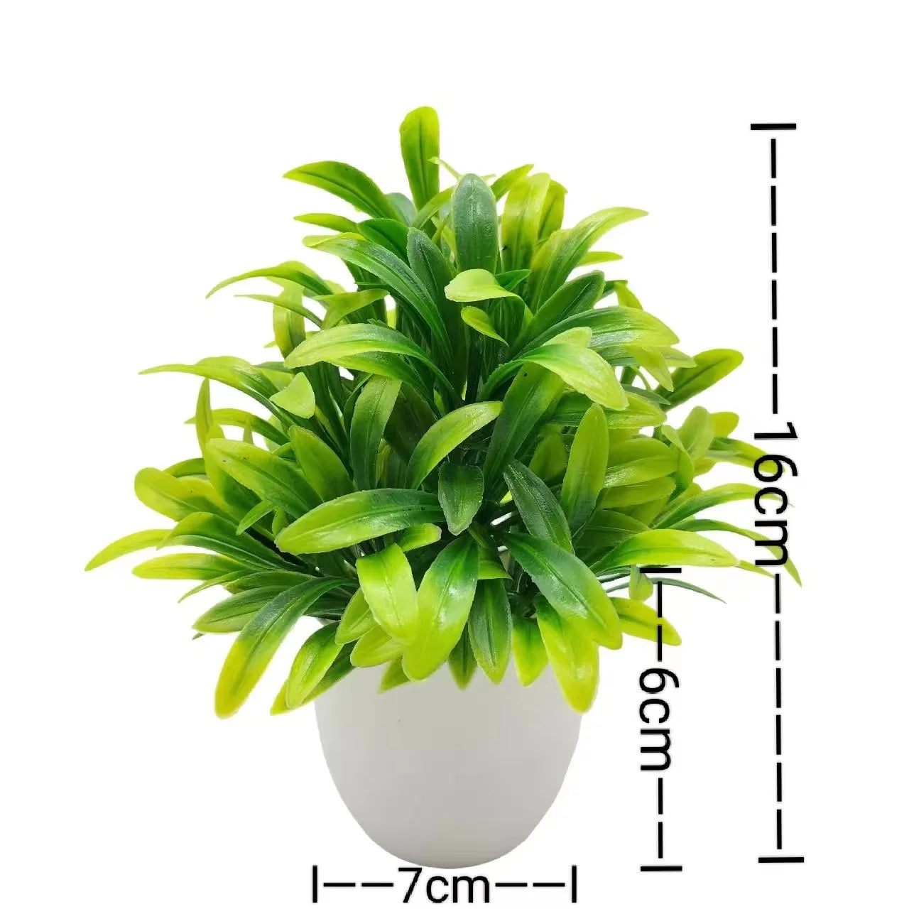 1pc Artificial Plant in Plastic Pot – Realistic Greenery for Home, Office, Living Room & Bedroom Decor