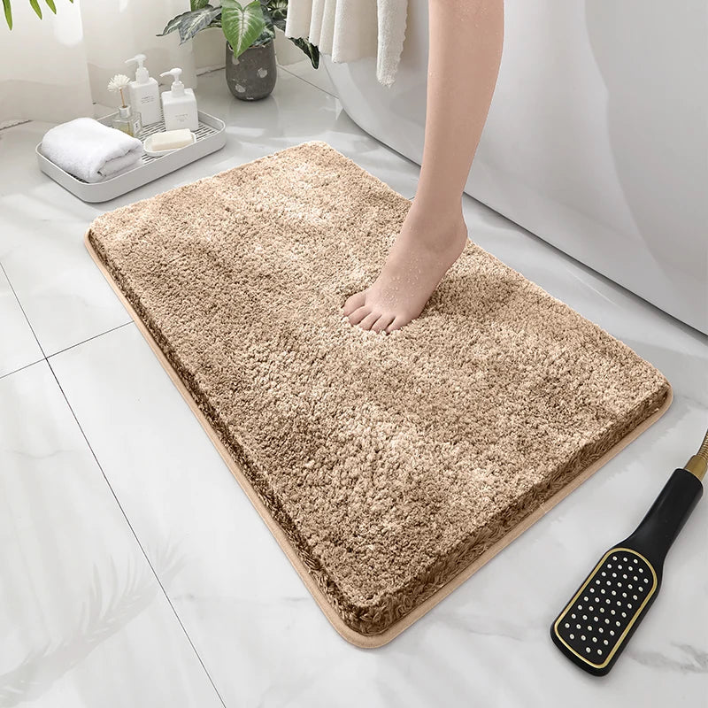 Ultra-Soft Plush Floor Mat – Non-Slip Water-Absorbent Rug for Bathroom, Bedroom & Living Room