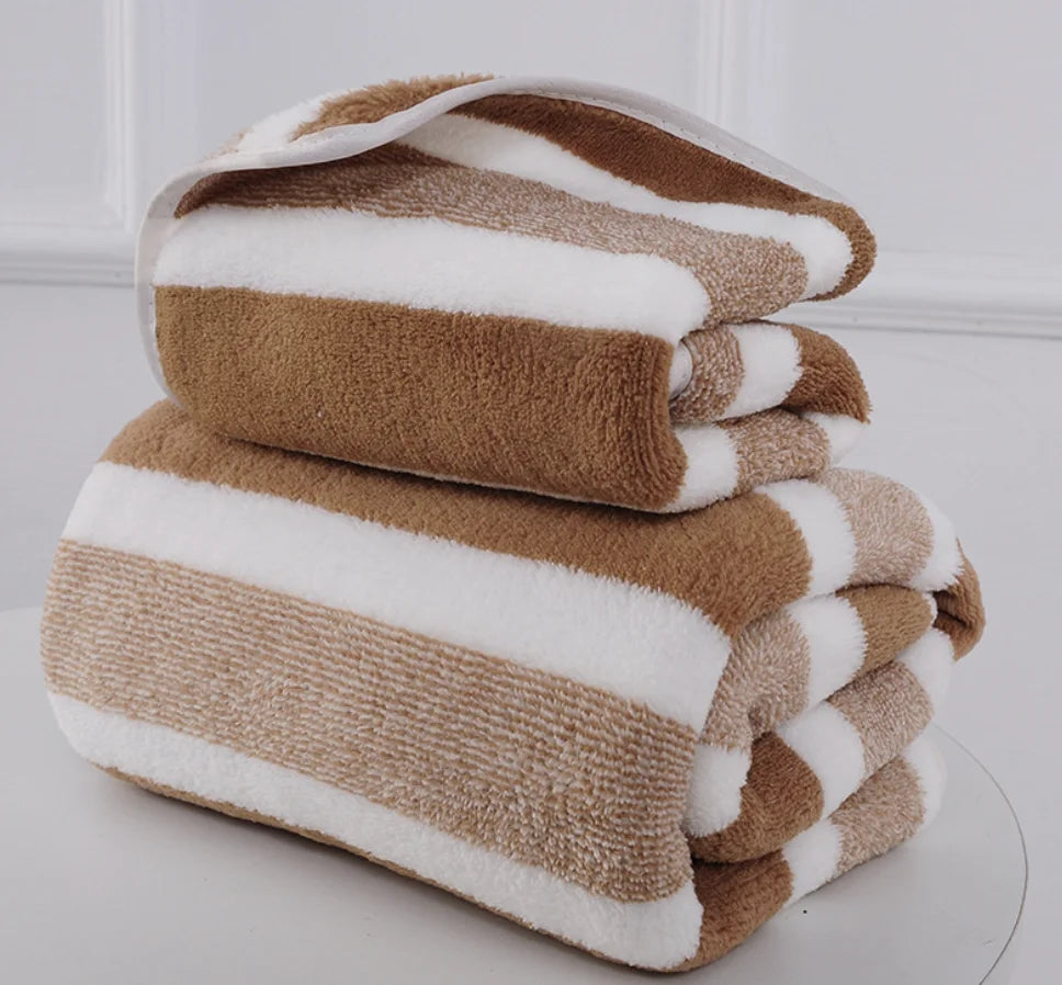 1PC Thickened Absorbent Bath Towel – Soft Face Towel for Home Use