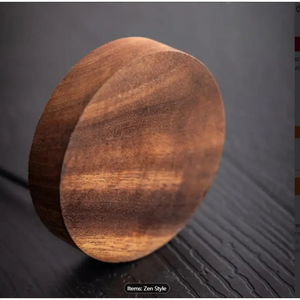 Creative Upside Down Wooden Incense Burner – Round Incense Stick Holder & Tray for Home, Bedroom & Yoga Decor