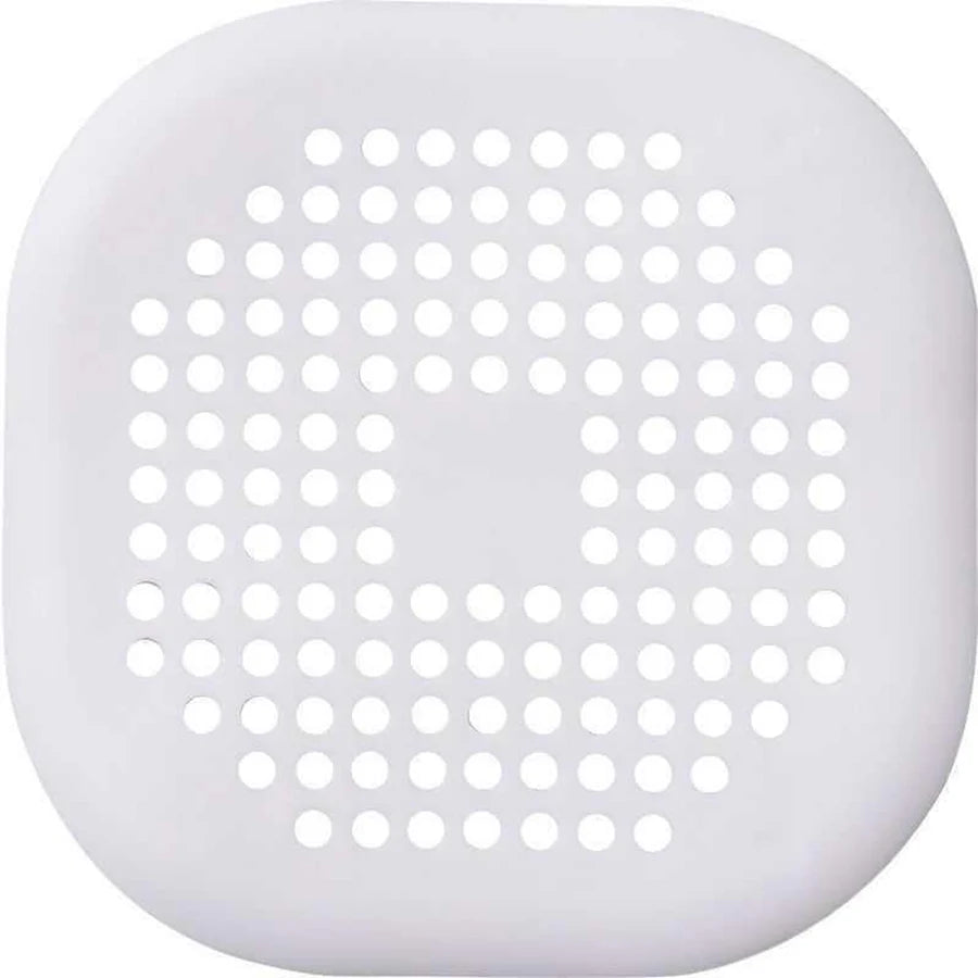 Square Silicone Floor Drain Sticker – Bathroom Hair Filter & Sewer Drain Cover, Non-Slip Floor Drain Mat