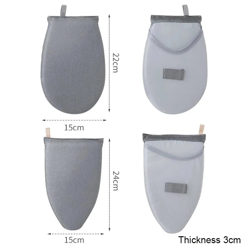 1PC Fabric Handheld Ironing Board with Insulated Gloves – Small Home Ironing Tray for Household Use