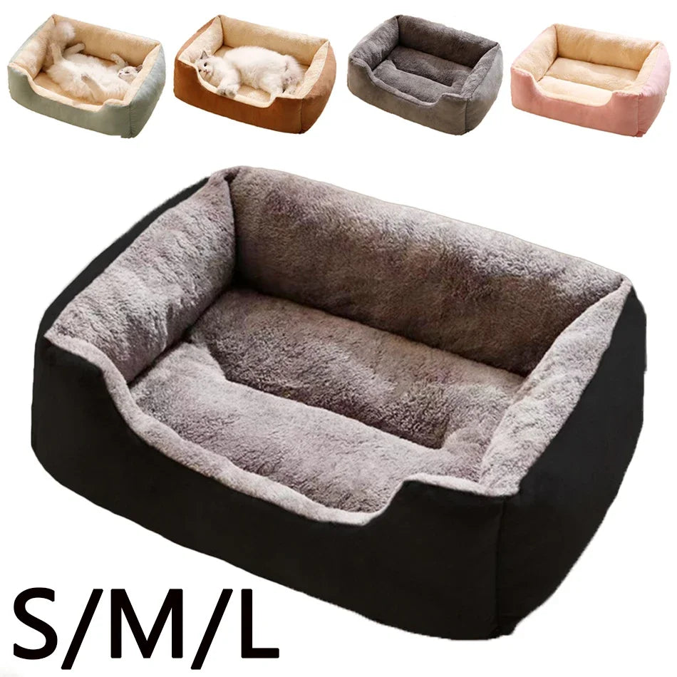 Cozy Pet Bed for Cats & Dogs – Soft Cushioned Basket & Habitat for Pets