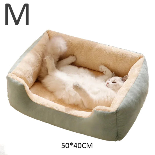 Cozy Pet Bed for Cats & Dogs – Soft Cushioned Basket & Habitat for Pets