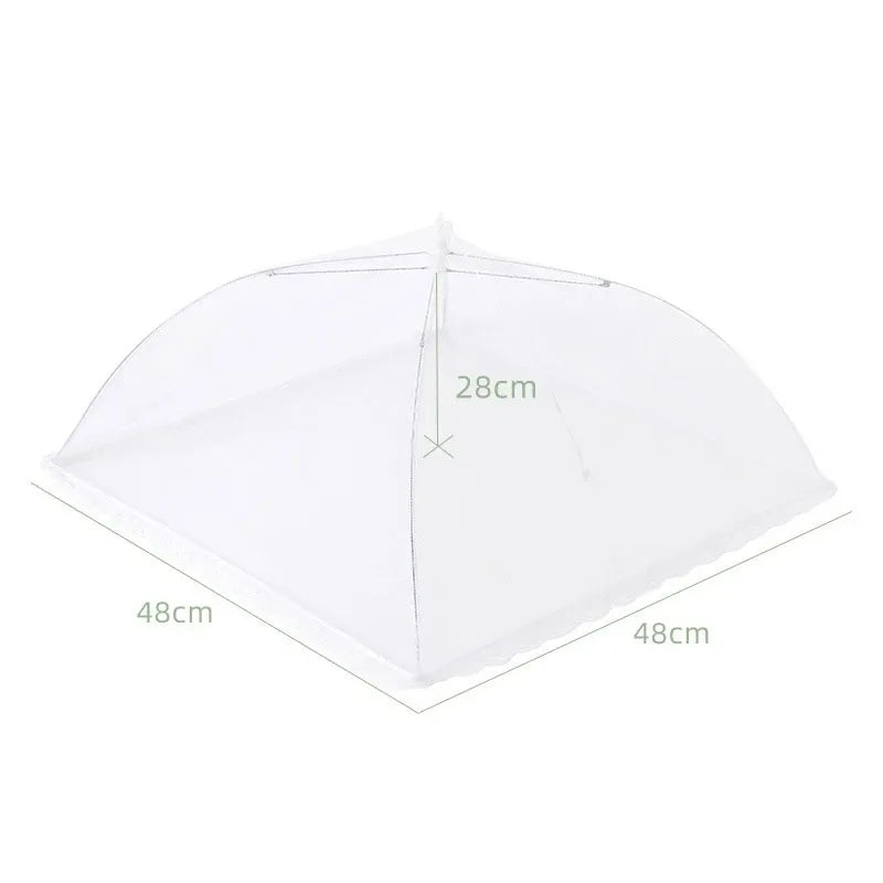Food Cover: Summer Dustproof Fly Folding Table Cover, Fly proof Bowl Rice Cover, Food Dust Covering Artifact