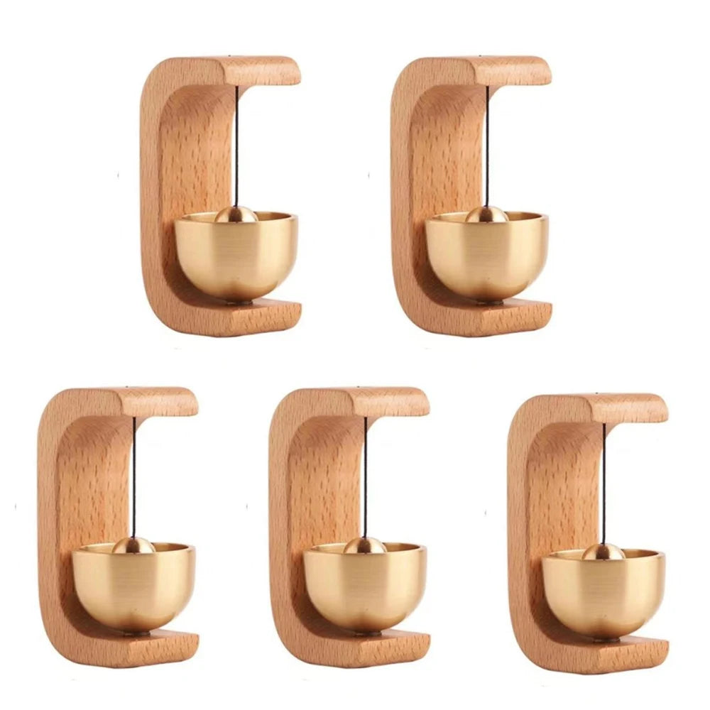 Wireless Doorbell with Wooden Wind Chimes – Decorative Entrance Bell for Home Opening & Decoration