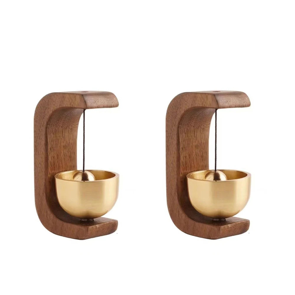 Wireless Doorbell with Wooden Wind Chimes – Decorative Entrance Bell for Home Opening & Decoration