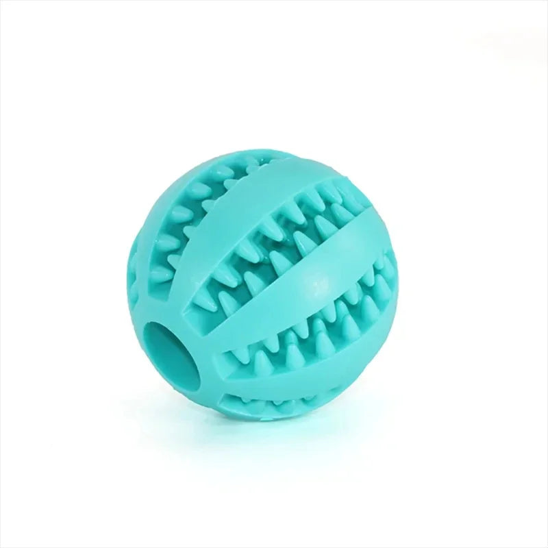Dog Ball Toy for Small Dogs – Interactive Chew & Tooth Cleaning Rubber Ball