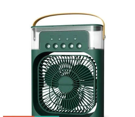 3 In 1 Summer Cooling Fan Portable Desktop Humidifier USB Mini Air Conditioners Night Light Water Mist For Home Or Office