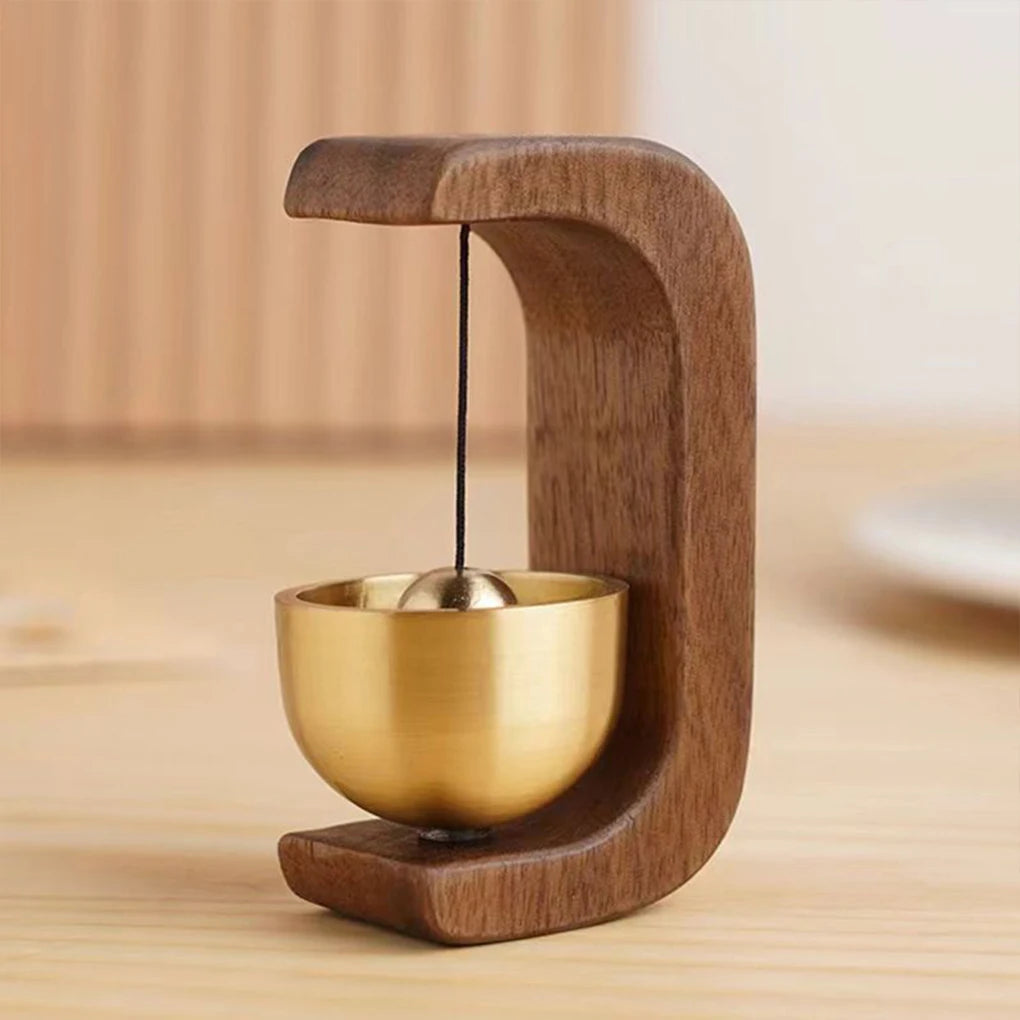 Wireless Doorbell with Wooden Wind Chimes – Decorative Entrance Bell for Home Opening & Decoration