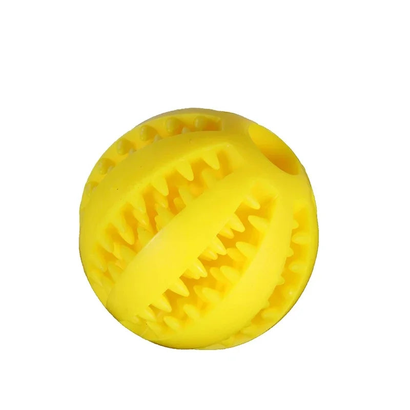 Dog Ball Toy for Small Dogs – Interactive Chew & Tooth Cleaning Rubber Ball