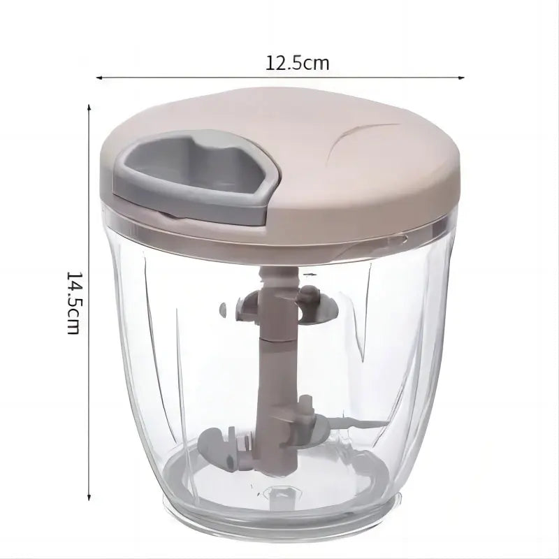 Manual Ginger & Garlic Grinder – Multifunctional Handheld Vegetable & Meat Chopper