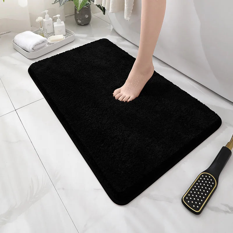 Ultra-Soft Plush Floor Mat – Non-Slip Water-Absorbent Rug for Bathroom, Bedroom & Living Room