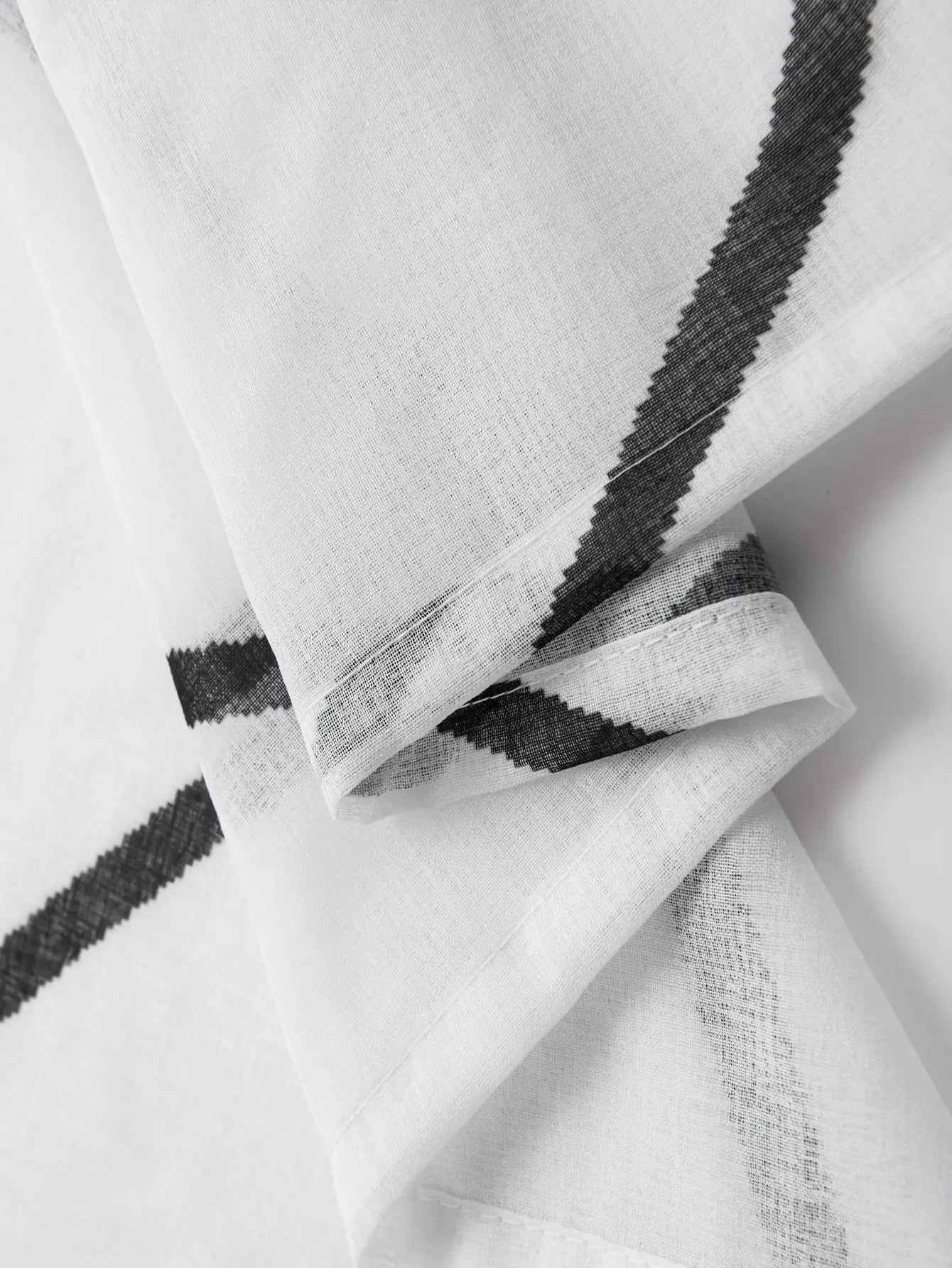 Sheer White Mesh Curtains – Korean Style Veil Panels for Living Room & Bedroom (Clearance)