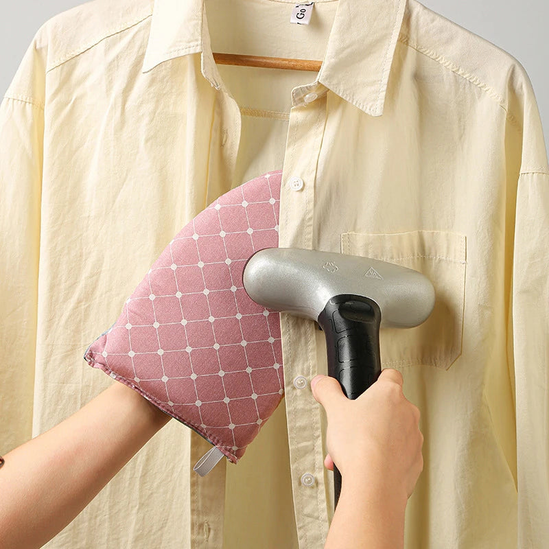1PC Fabric Handheld Ironing Board with Insulated Gloves – Small Home Ironing Tray for Household Use