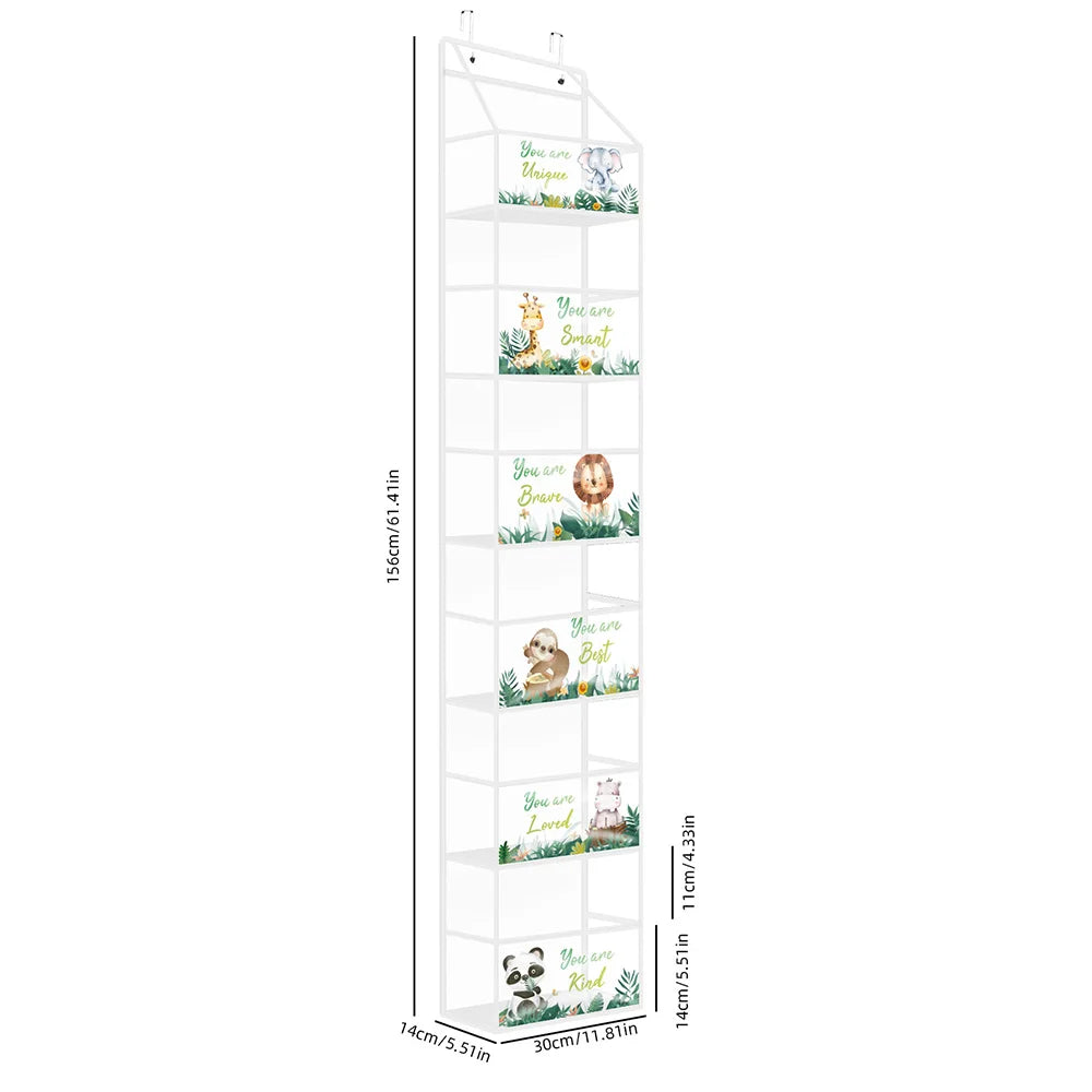4/6 Layer Over-the-Door Hanging Organizer – Wall Storage for Bathroom, Closet, Nursery, or Bedroom