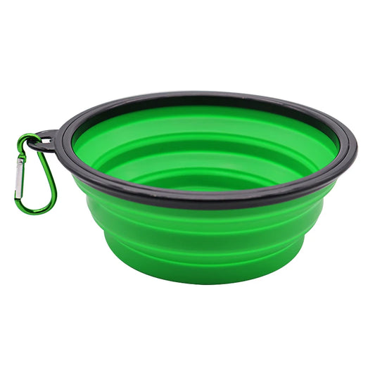 TPR Foldable Dog Bowl | Collapsible Pet Food Water Dish | Flexible, BPA-Free & Portable for Travel