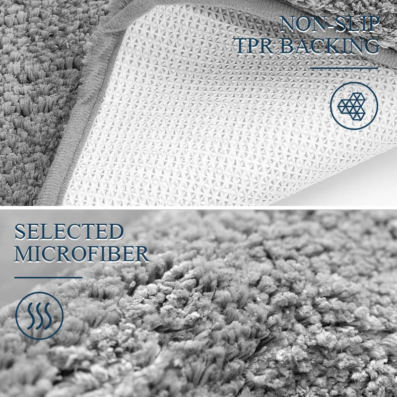 Ultra-Soft Plush Floor Mat – Non-Slip Water-Absorbent Rug for Bathroom, Bedroom & Living Room