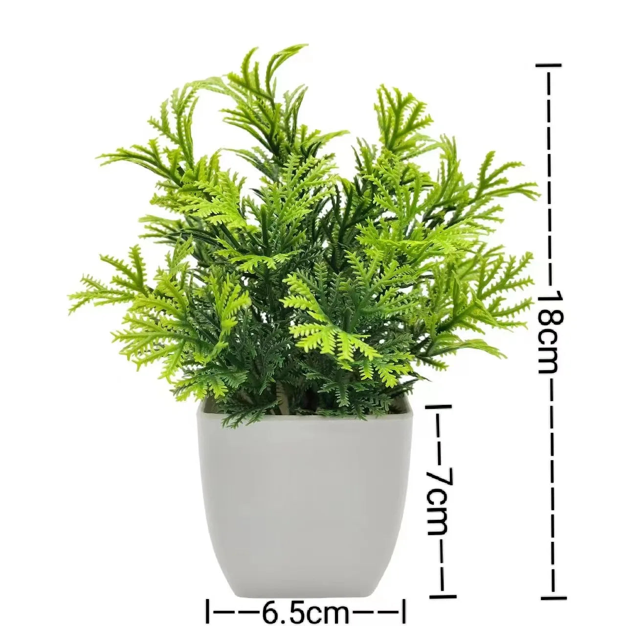 1pc Artificial Plant in Plastic Pot – Realistic Greenery for Home, Office, Living Room & Bedroom Decor