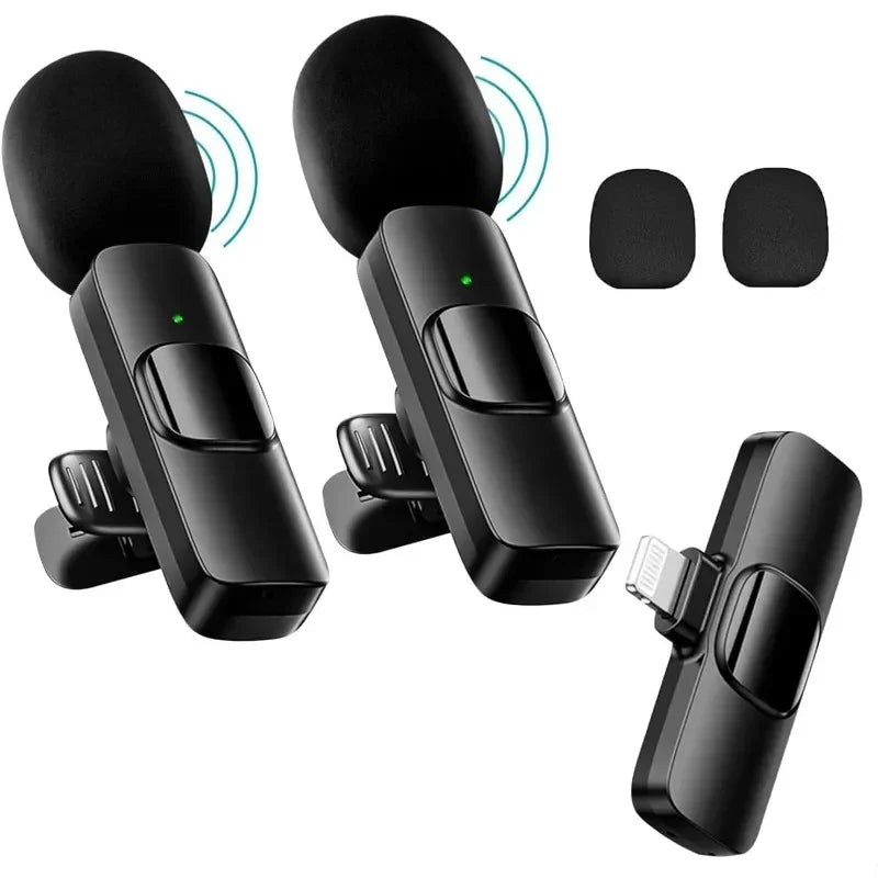 Mini Wireless Lavalier Microphone – Mobile Phone Mic for iPhone, Video Recording, Live Streaming & YouTube