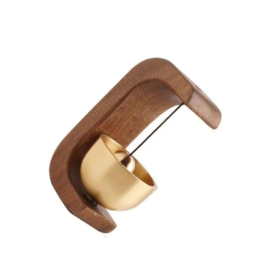 Wireless Doorbell with Wooden Wind Chimes – Decorative Entrance Bell for Home Opening & Decoration