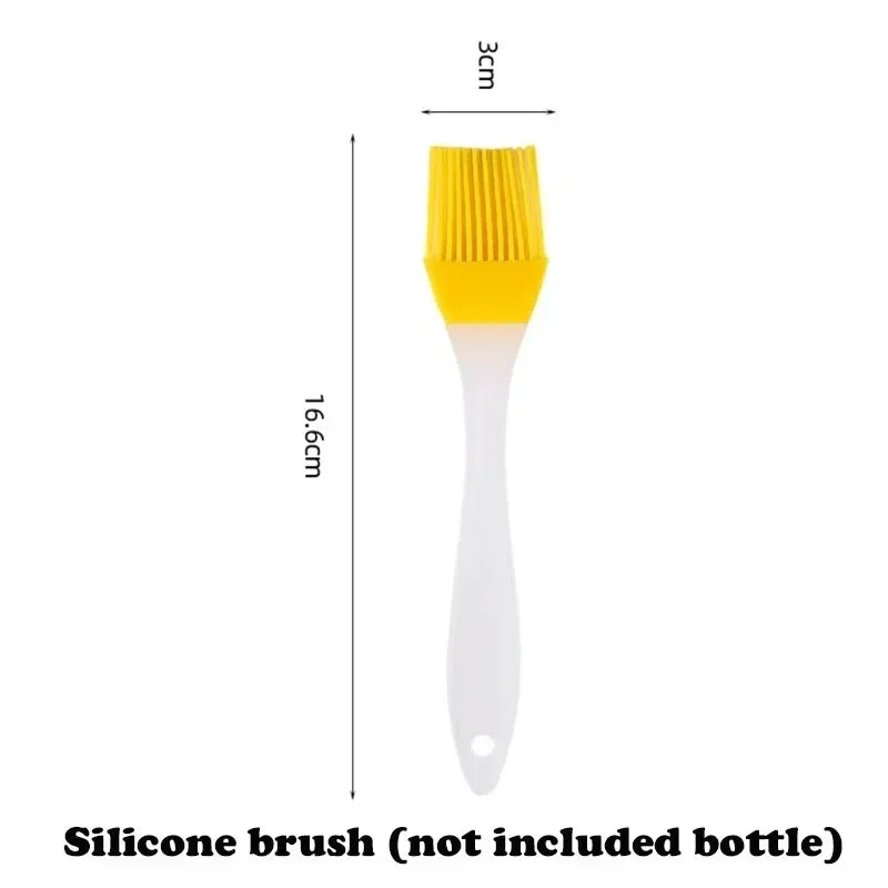 1-2PCS 2-in-1 Olive Oil Dispenser Bottle 500ml – Plastic Cooking Oil Sprayer for BBQ, Baking & Kitchen Use