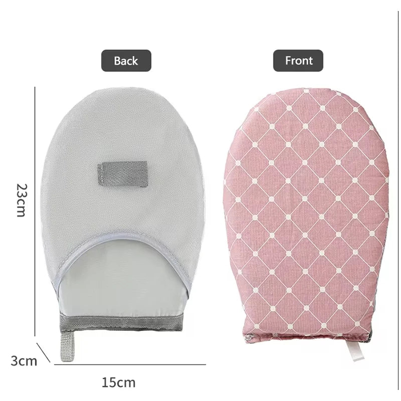 1PC Fabric Handheld Ironing Board with Insulated Gloves – Small Home Ironing Tray for Household Use