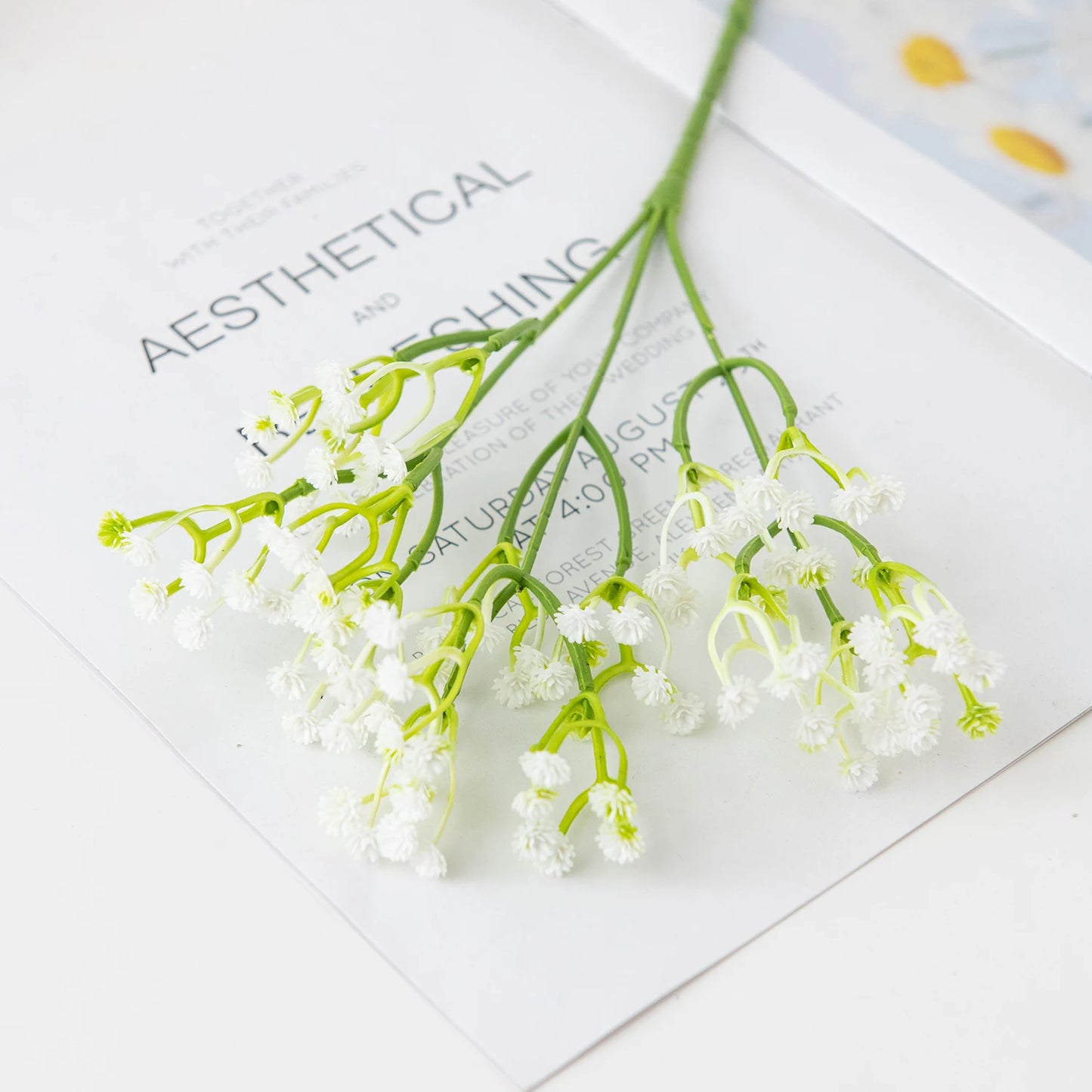 Artificial Plastic Gypsophila Flowers – Outdoor Garden, Wedding Bridal Bouquet & DIY Party Decor