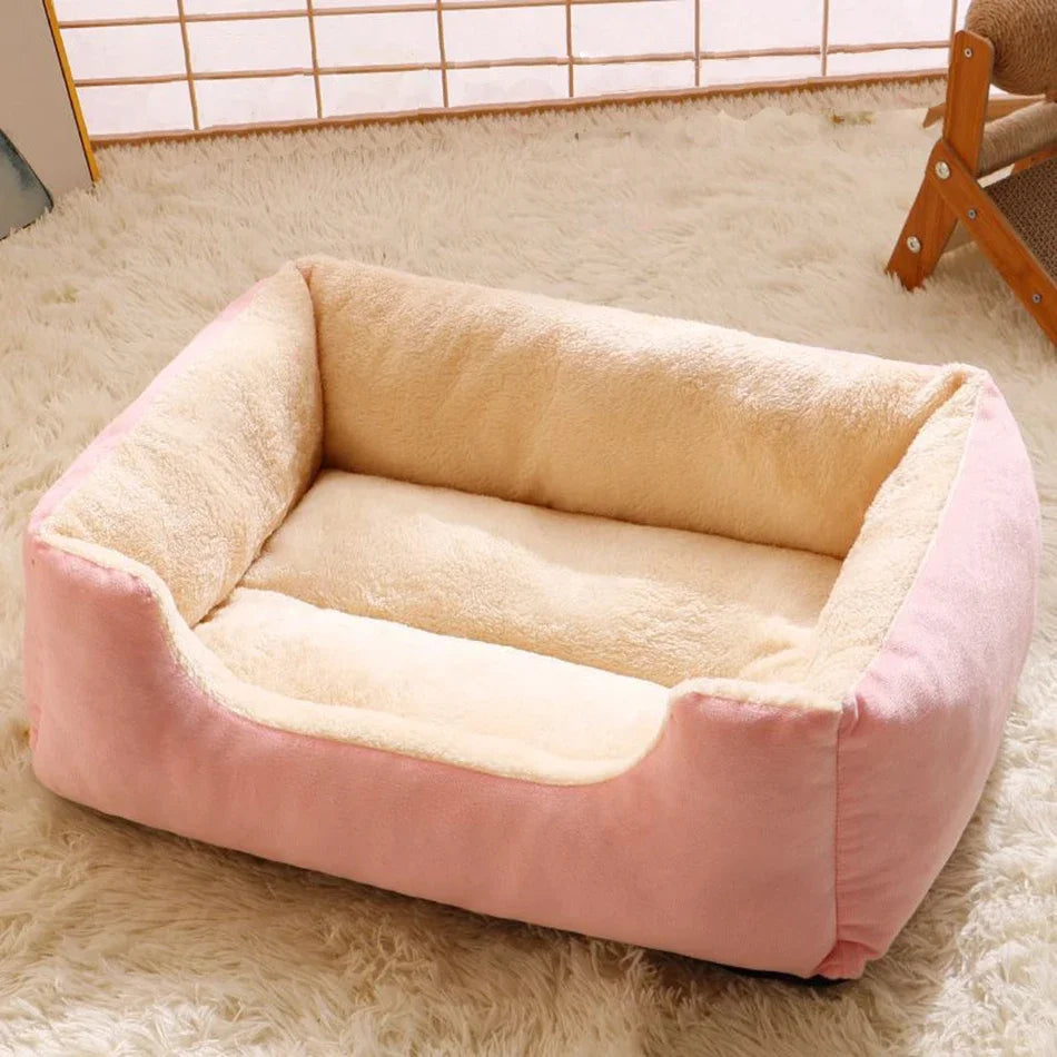 Cozy Pet Bed for Cats & Dogs – Soft Cushioned Basket & Habitat for Pets