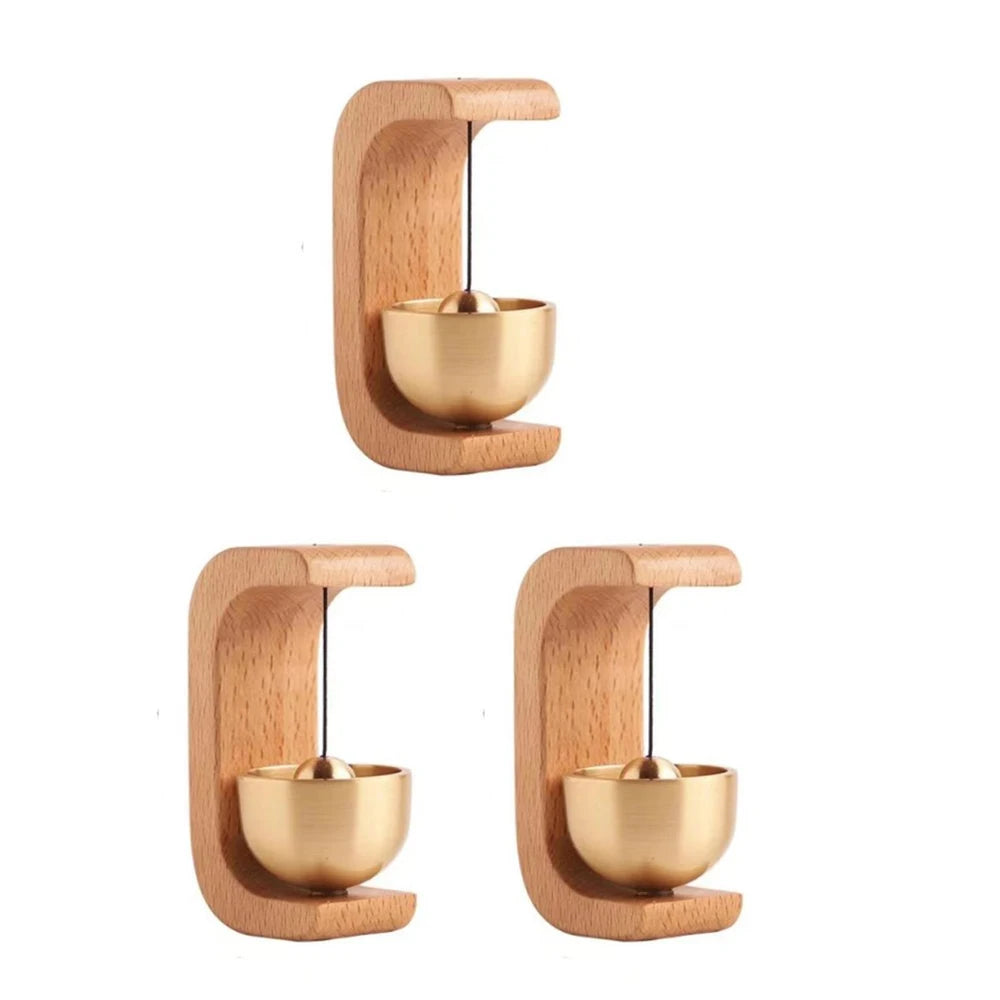 Wireless Doorbell with Wooden Wind Chimes – Decorative Entrance Bell for Home Opening & Decoration