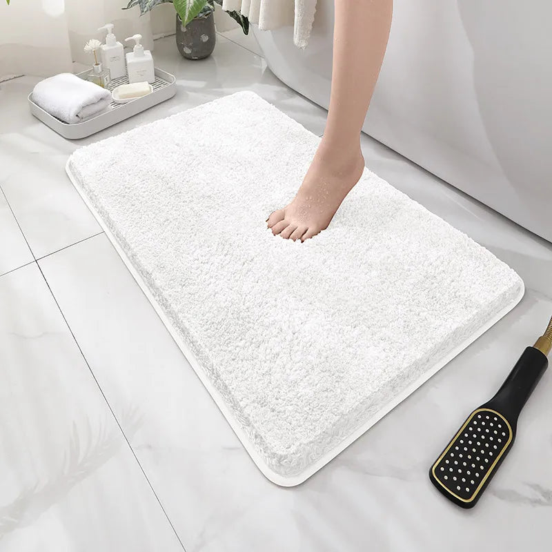 Ultra-Soft Plush Floor Mat – Non-Slip Water-Absorbent Rug for Bathroom, Bedroom & Living Room