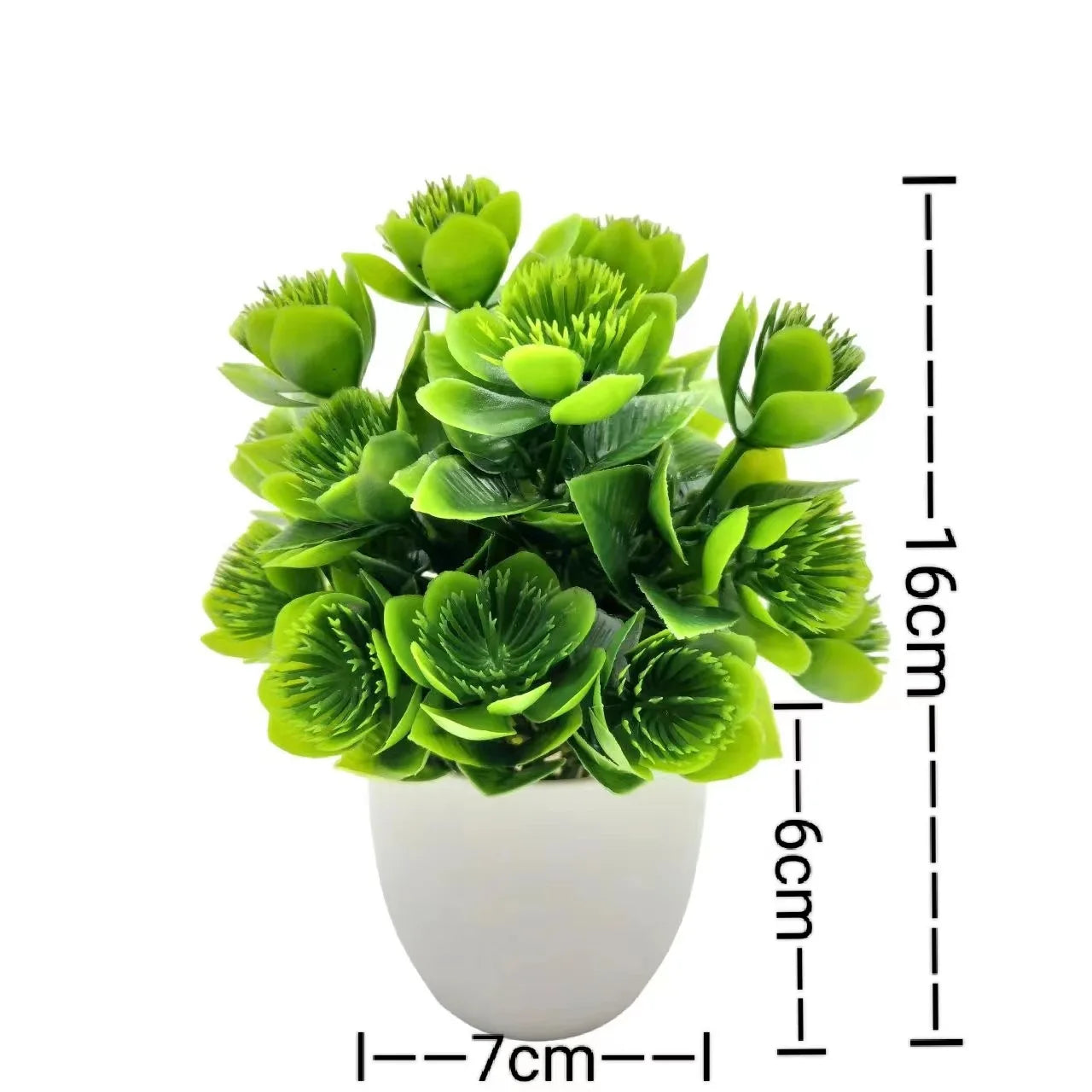 1pc Artificial Plant in Plastic Pot – Realistic Greenery for Home, Office, Living Room & Bedroom Decor