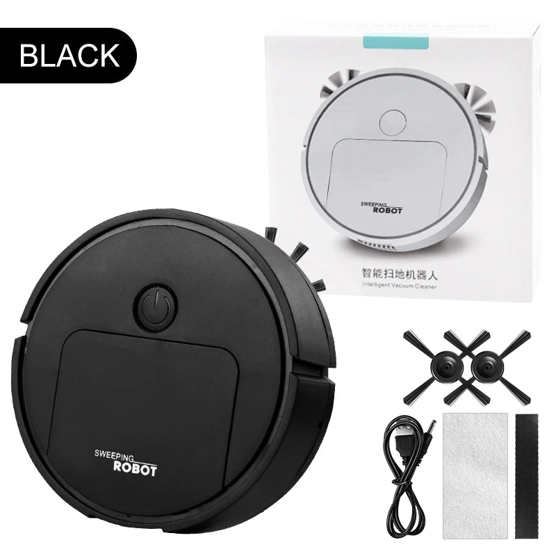 3-in-1 Intelligent Suction Sweeping Mop Robot – Automatic Mini Vacuum Cleaner for Lazy Home Cleaning