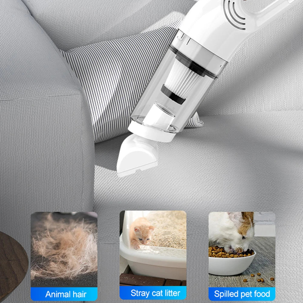 Handheld Rechargeable Vacuum Cleaner – Portable Wireless Dust Catcher for Home & Car, Dual Purpose 10000PA Suction