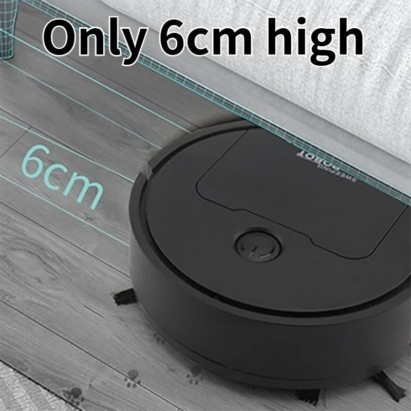 3-in-1 Intelligent Suction Sweeping Mop Robot – Automatic Mini Vacuum Cleaner for Lazy Home Cleaning