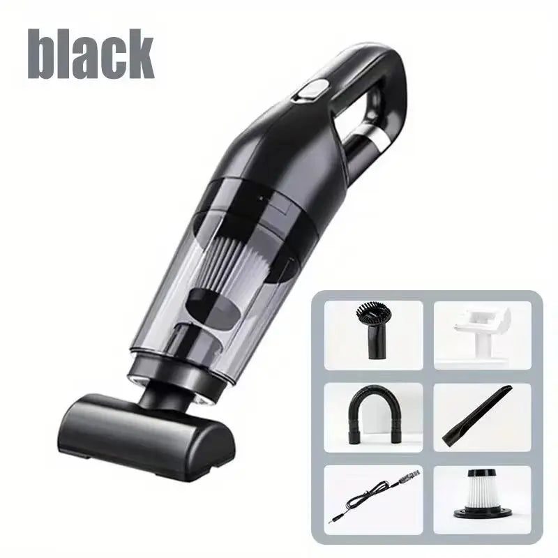 Handheld Rechargeable Vacuum Cleaner – Portable Wireless Dust Catcher for Home & Car, Dual Purpose 10000PA Suction