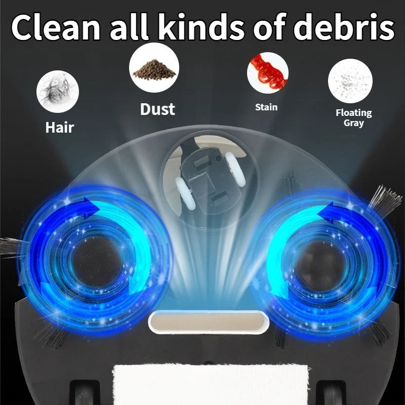 3-in-1 Intelligent Suction Sweeping Mop Robot – Automatic Mini Vacuum Cleaner for Lazy Home Cleaning