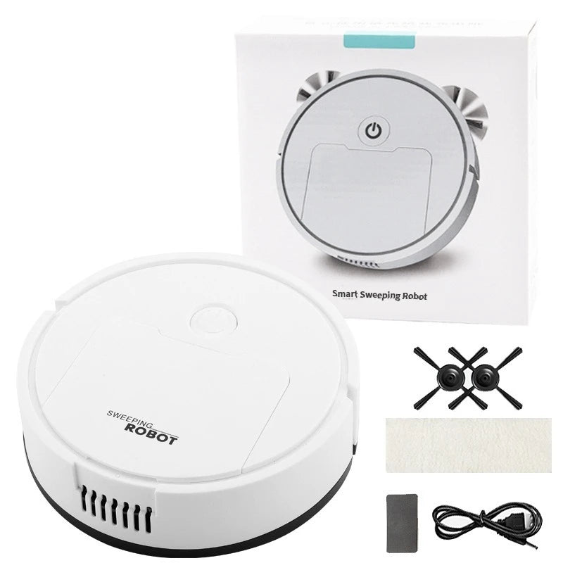 3-in-1 Intelligent Suction Sweeping Mop Robot – Automatic Mini Vacuum Cleaner for Lazy Home Cleaning