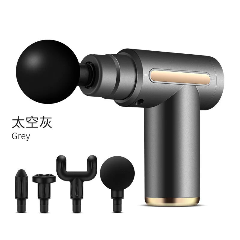 Massage Gun Muscle Relaxation Massage Equipment Neck Membrane Rob Cervical Spine Massage Instrument Mini Fascia Gun Wireless